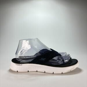 Skechers Performance On The GO 600 Sunny Navy Blue Thong Sandals Women's Size 7